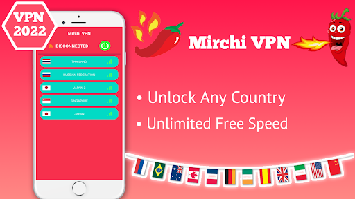 Mirchi VPN - Private & Fast Ekran Görüntüsü 1