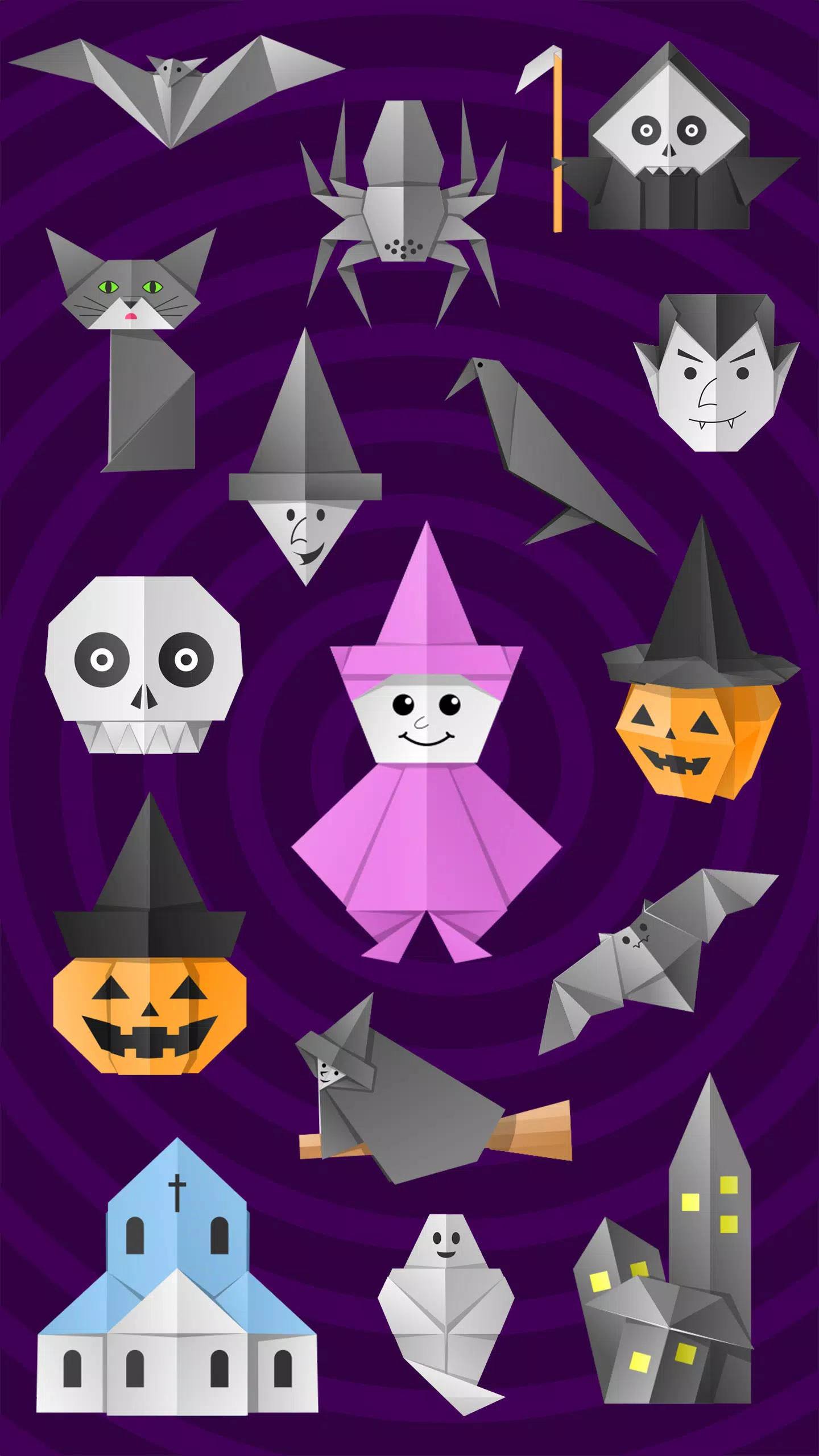 Origami Halloween Скриншот 1