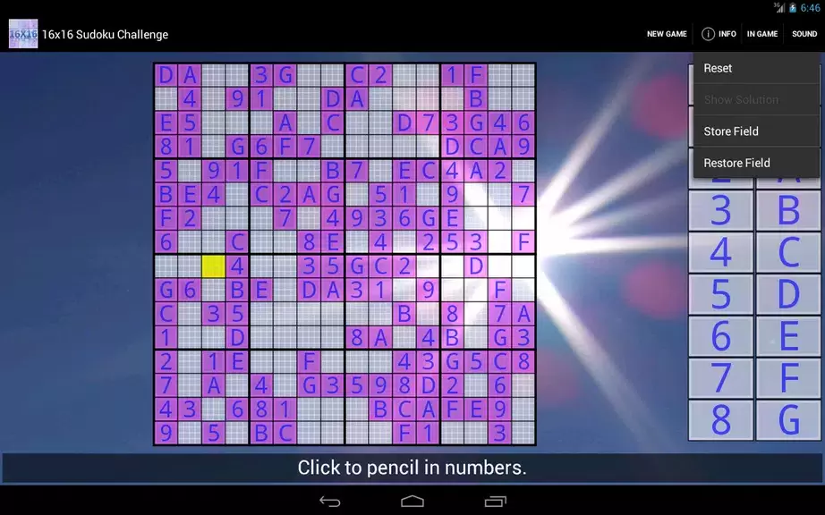 16x16 Sudoku Challenge HD Capture d'écran 4