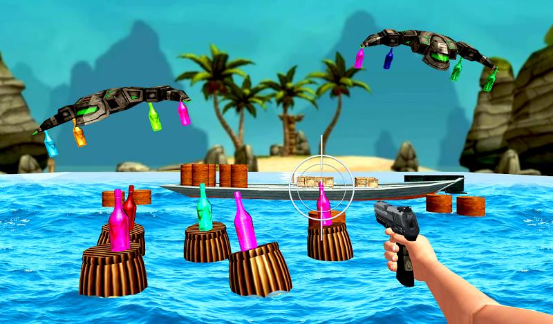 FPS Gun: Bottle Shooting Game Capture d'écran 2