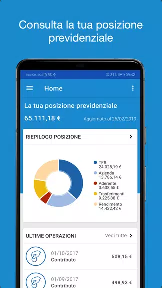 Schermata Amundi SecondaPensione 1