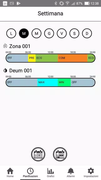 Schermata RadiaxWeb Regolazione 3