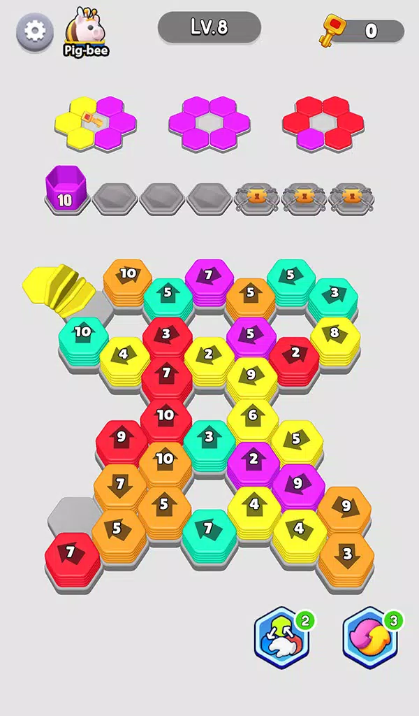 Bee Out - Hexa Away Puzzle Tangkapan skrin 3