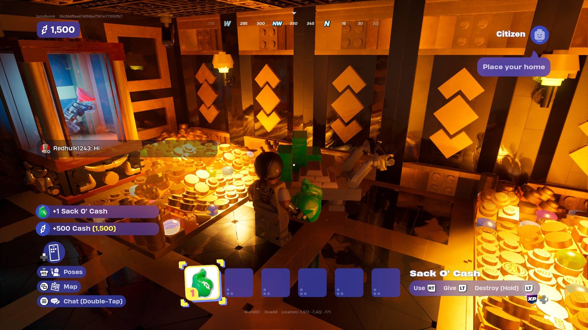 Break into Bank Vault, Steal Cash in LEGO Fortnite