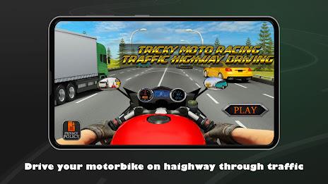 Tricky Moto Highway Driving 스크린샷 1