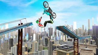 Bike Stunts 3D - Rooftop Chall स्क्रीनशॉट 4