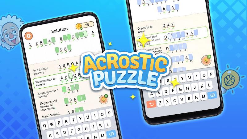 Acrostic Puzzle: Logic Fill in Скриншот 2