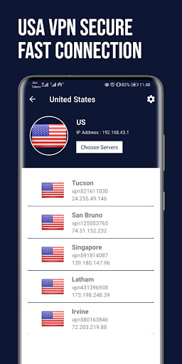 Schermata USA VPN Fast: Secure VPN Proxy 1