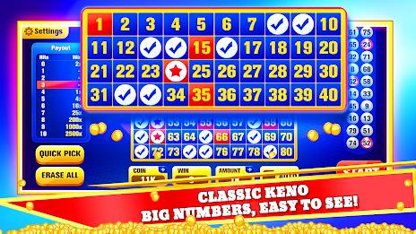 Keno Games Casino Fun Ảnh chụp màn hình 2