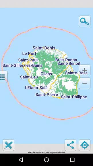 Schermata Map of Reunion offline 1