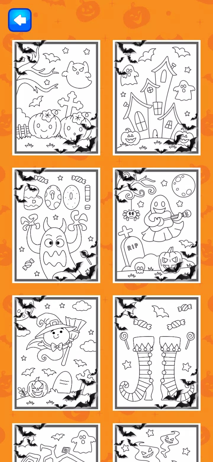 Halloween Coloring Game Tangkapan skrin 2