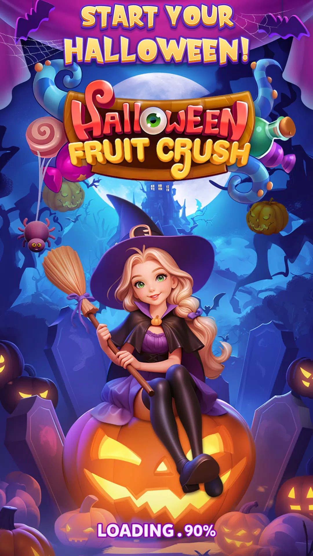 Halloween Fruit Crush স্ক্রিনশট 1