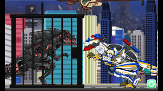 T-rex Cops- Combine DinoRobot Screenshot 2