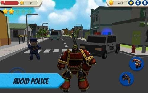 Robot Hero: City Simulator 3D Schermafbeelding 2