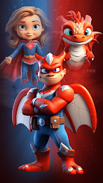 Mix Superhero Avatar Generate Ekran Görüntüsü 4