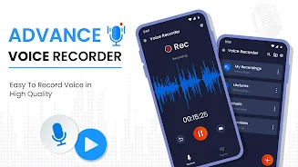 Advance Voice Recorder 스크린샷 1