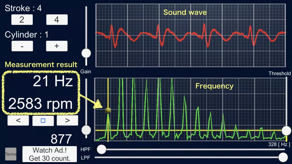 Engine Sound Analyzer:RPM Calc 스크린샷 3