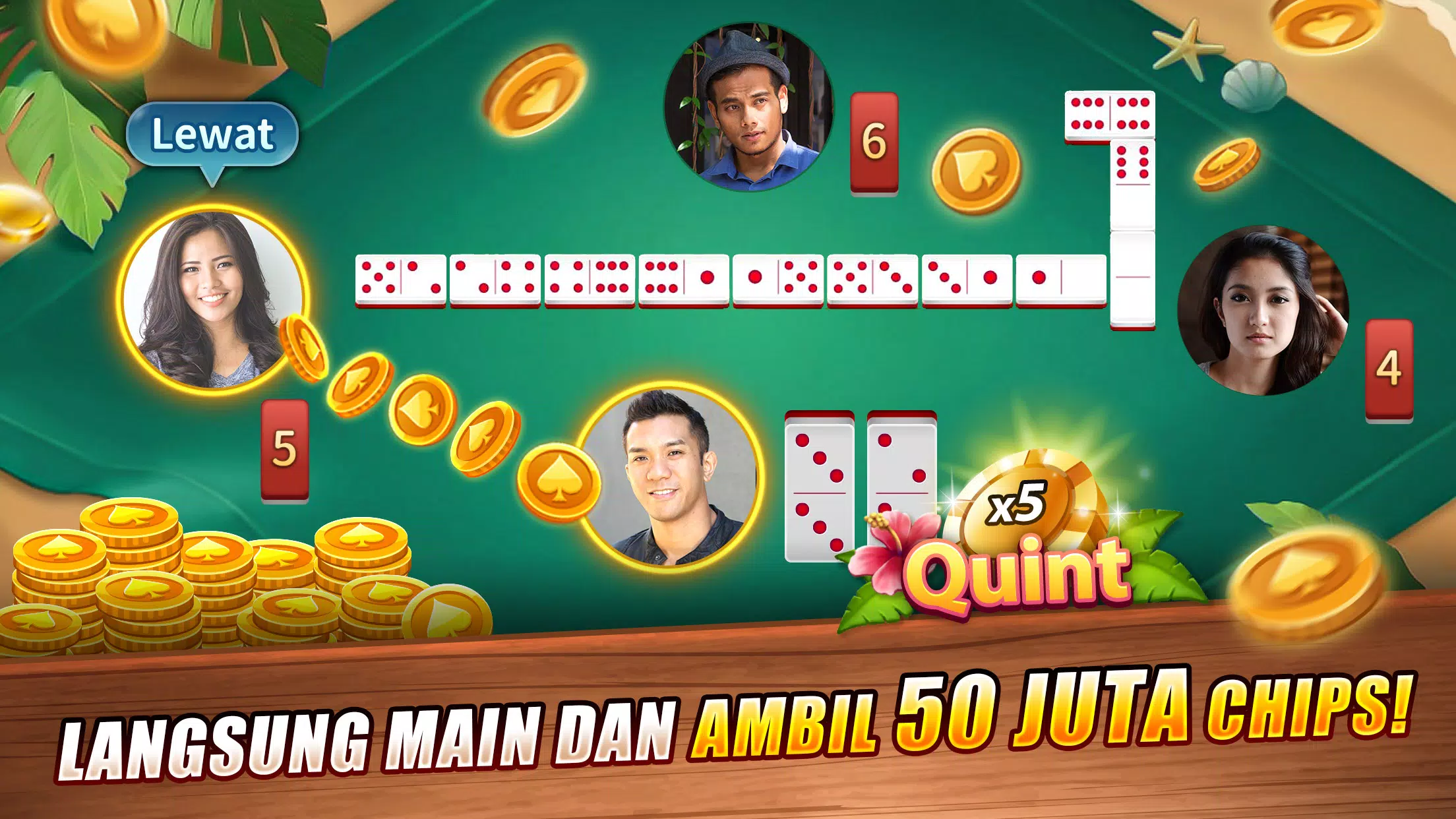 LUXY Domino Gaple QiuQiu Poker Screenshot 1