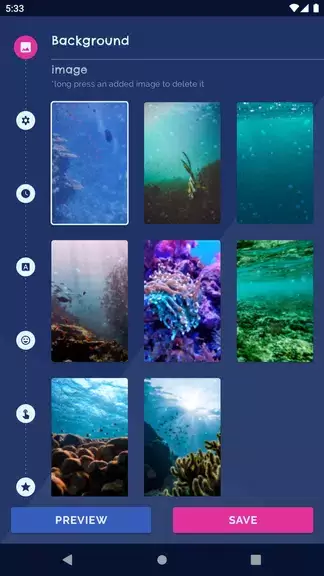 Ocean Fish Live Wallpaper 4K ภาพหน้าจอ 1