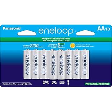 10 paket Panasonic Eneloop AA şarj edilebilir piller