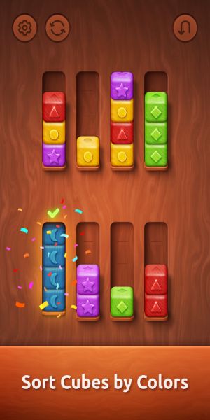 Colorwood Sort Puzzle Game Mod Captura de pantalla 1