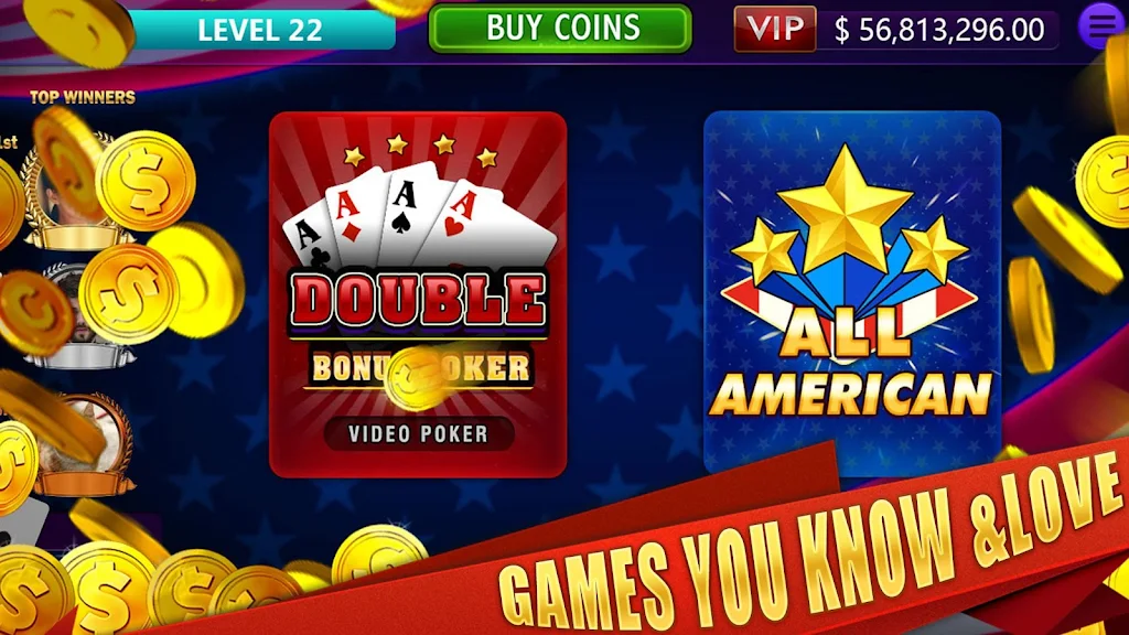 All American & Double Bonus - VIDEO POKER应用截图第1张