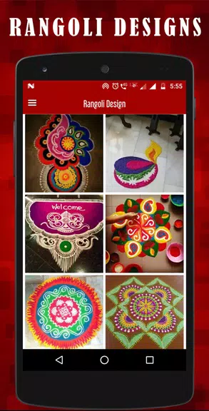 Latest Rangoli designs Schermafbeelding 1