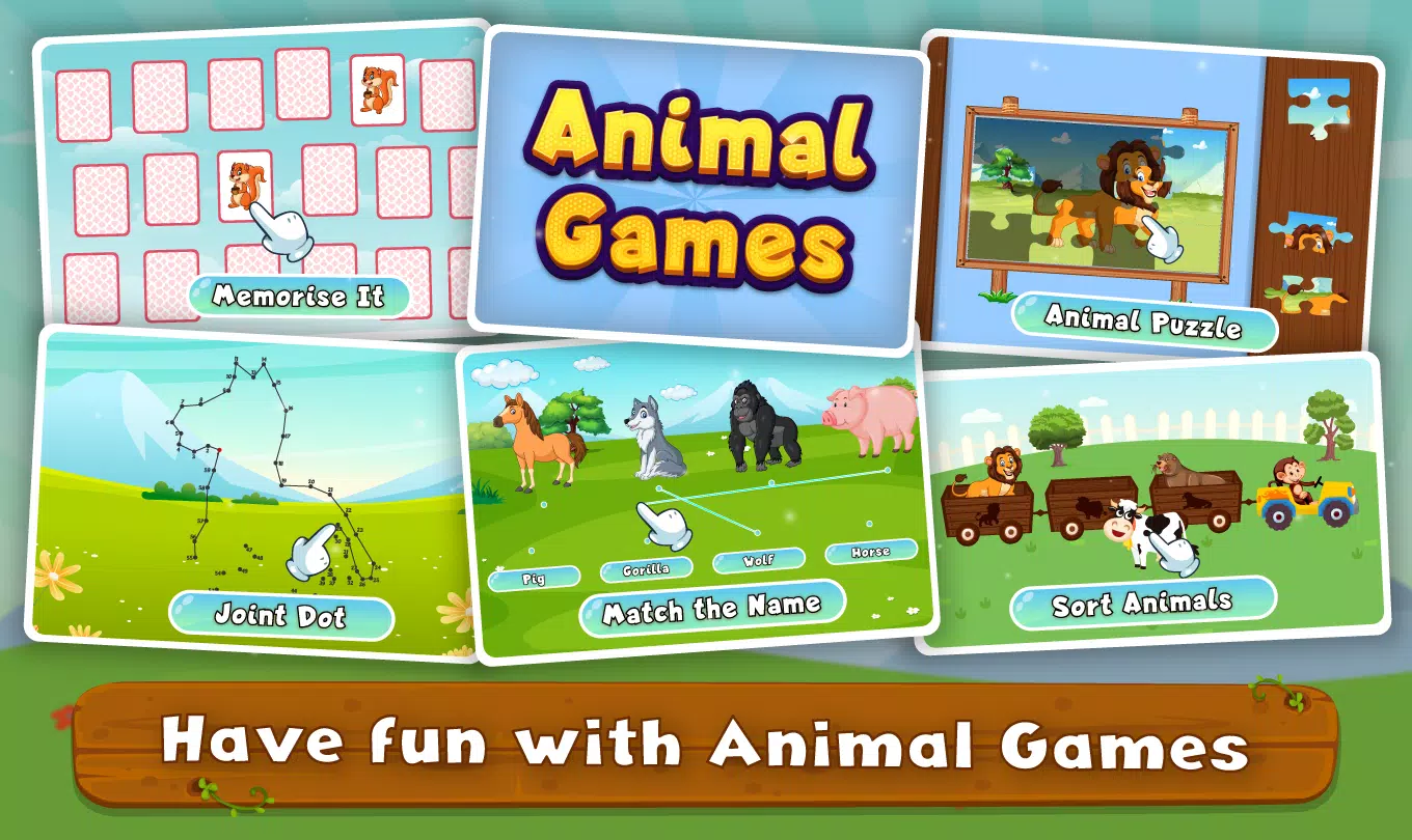 Kids Animal Sounds & Games ဖန်သားပြင်ဓာတ်ပုံ 4