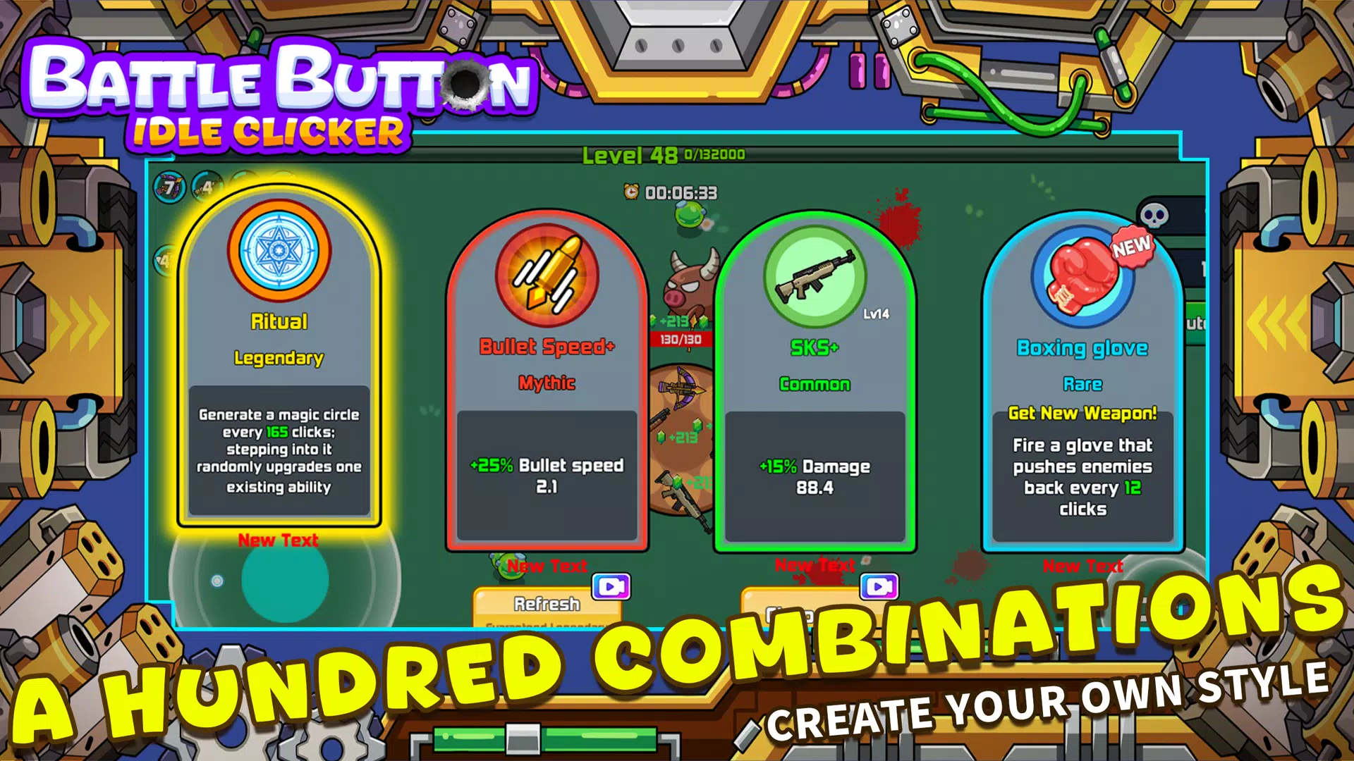 Battle Button - idle clicker Captura de tela 4