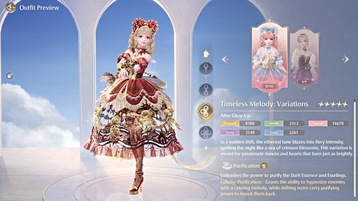 Timeless Melody: Variations outfit in Infinity Nikki