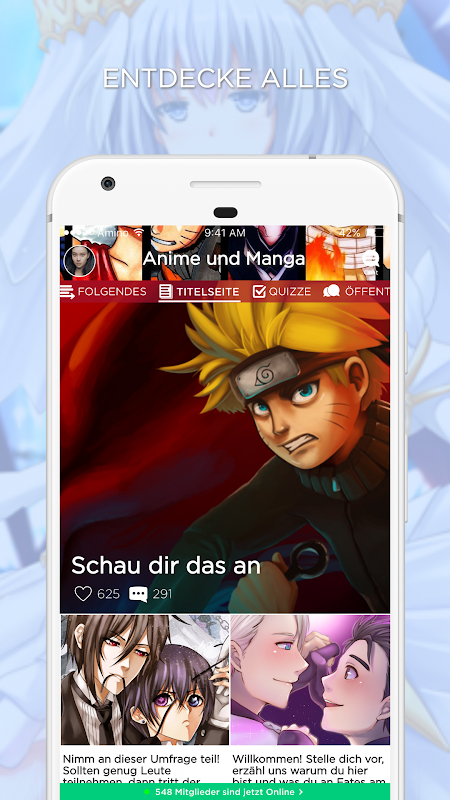 Anime und Manga Amino Deutsch ภาพหน้าจอ 3