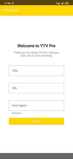 YTV Player Pro Captura de tela 2