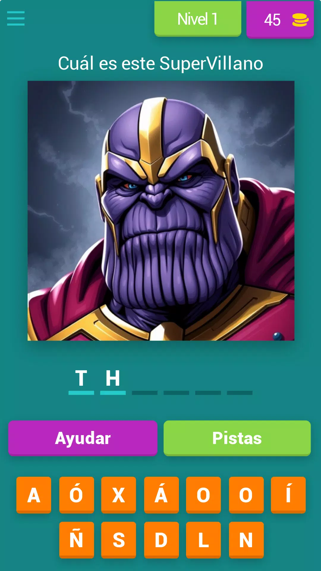 Super Guess: Edición Villanos應用截圖第1張