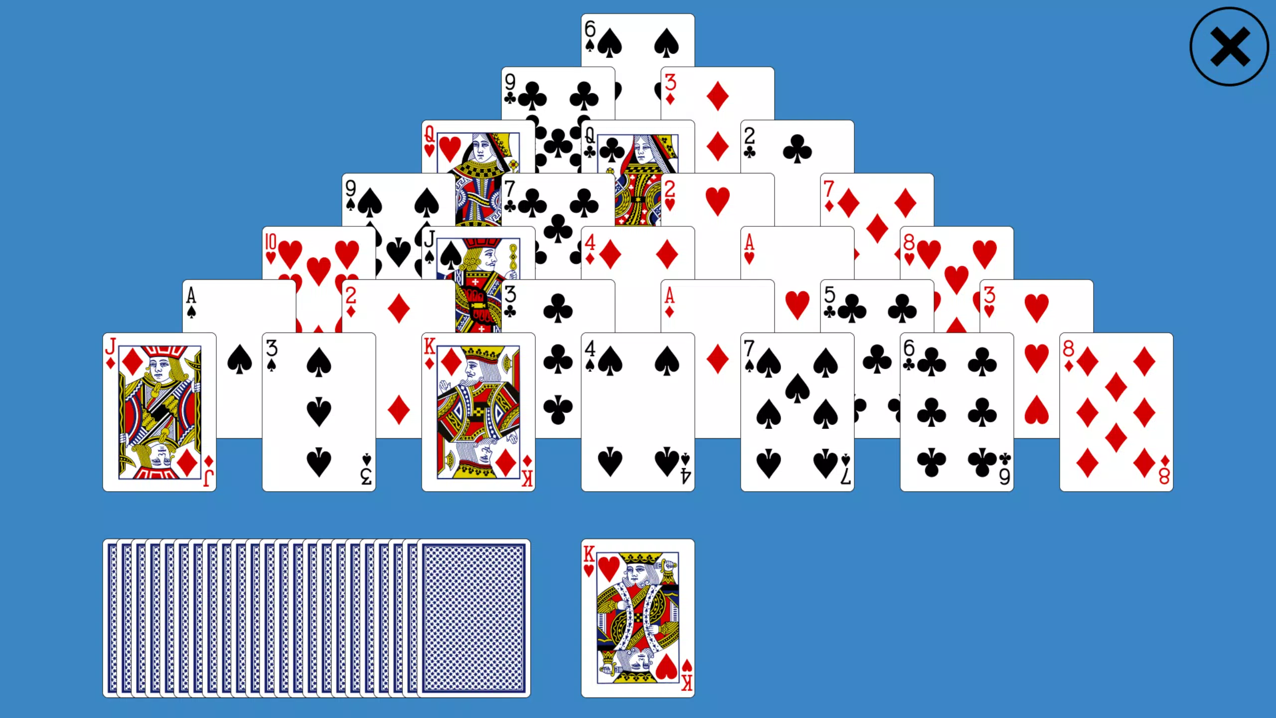 Classic Pyramid Solitaire Screenshot 1