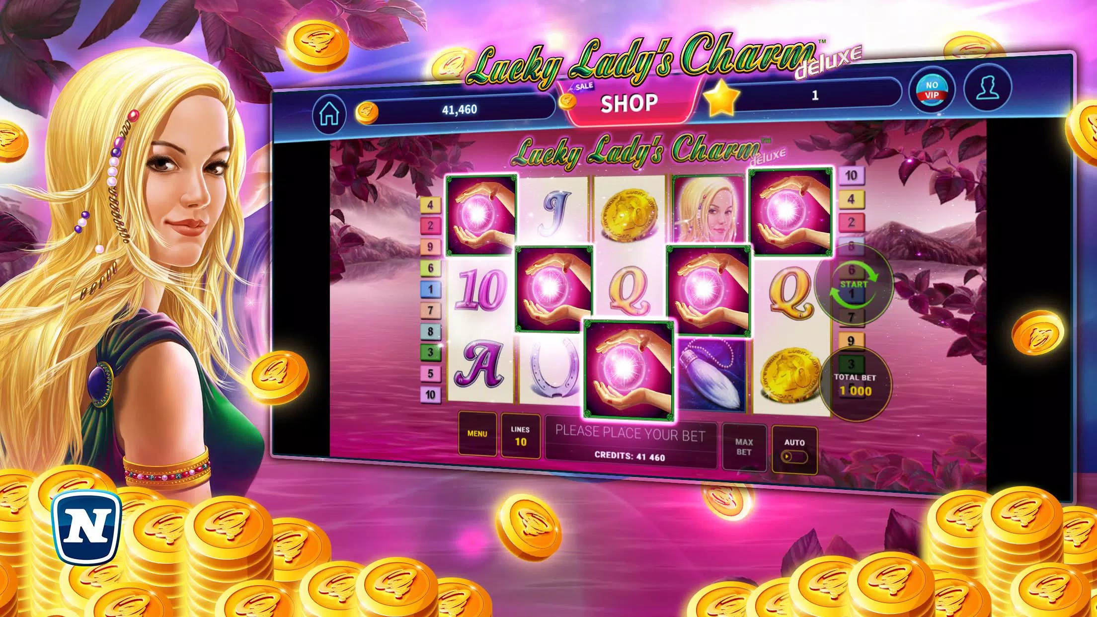 Lucky Lady’s Charm Deluxe Slot應用截圖第1張