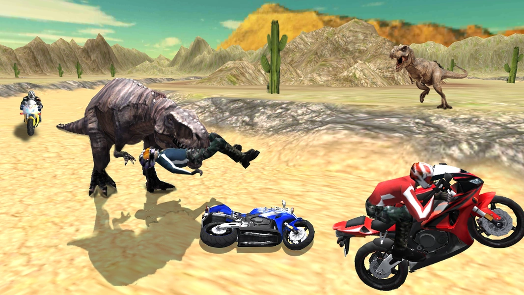 Dino World Bike Race Game - Jurassic Adventure Zrzut ekranu 4