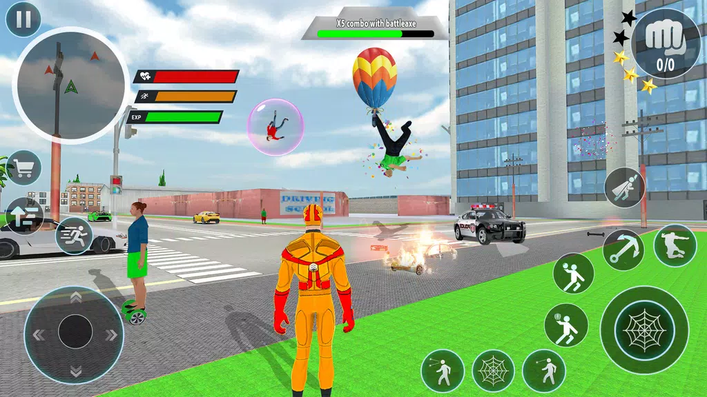 Police Robot Rope Hero Game 3d Ảnh chụp màn hình 4