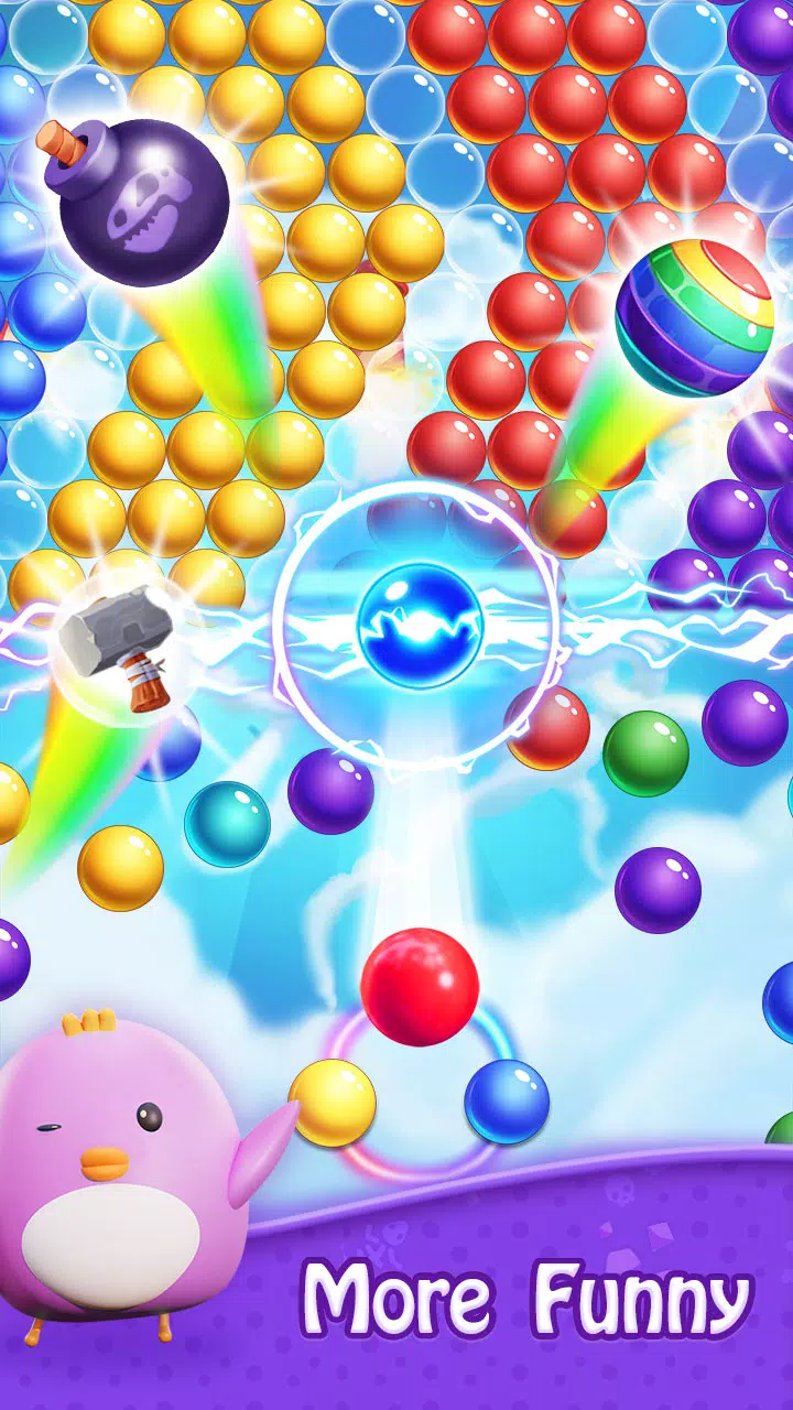 Bubble Shooter - Dino Match Скриншот 1