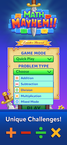 Math Mayhem Mental Math Game Schermafbeelding 1