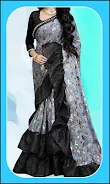 Women Fashion Ruffle Sarees Tangkapan skrin 4