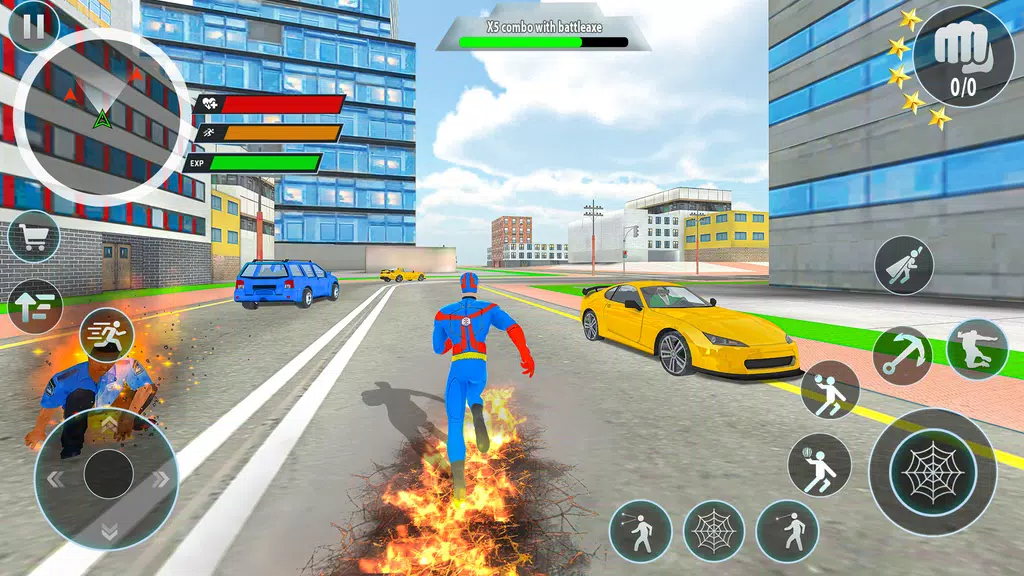 Police Robot Rope Hero Game 3d Ảnh chụp màn hình 1