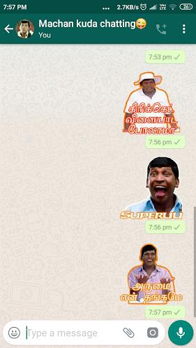 Tamil Stickers: WAStickerApps Ekran Görüntüsü 4