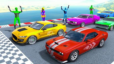 Superhero Car Stunt Game 3D スクリーンショット 1