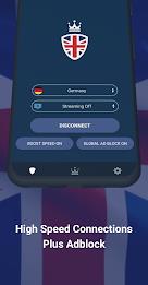 VPN UK: Fast VPN with Adblock ဖန်သားပြင်ဓာတ်ပုံ 4