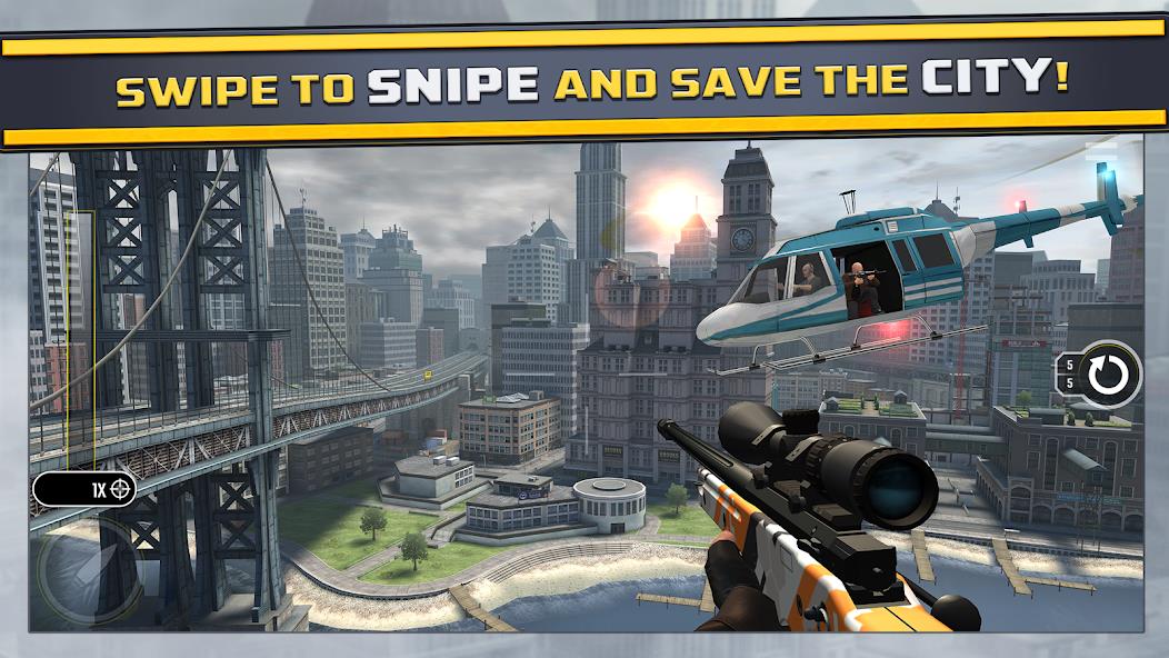 Pure Sniper: Gun Shooter Games Mod Schermafbeelding 1