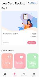 Low carb recipes diet app Captura de pantalla 3