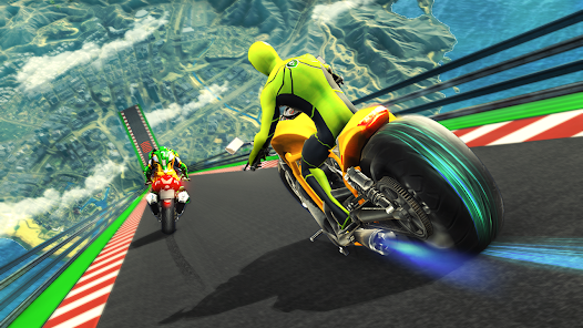 Schermata Super Hero Game - Bike Game 3D 1