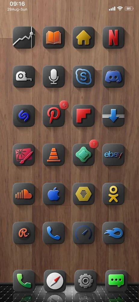 Shiiny Icon Pack Mod Captura de pantalla 1