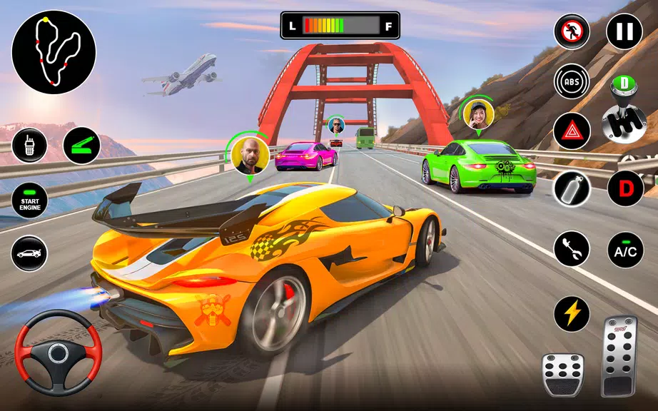 Racing in Highway Car 3D Games स्क्रीनशॉट 2