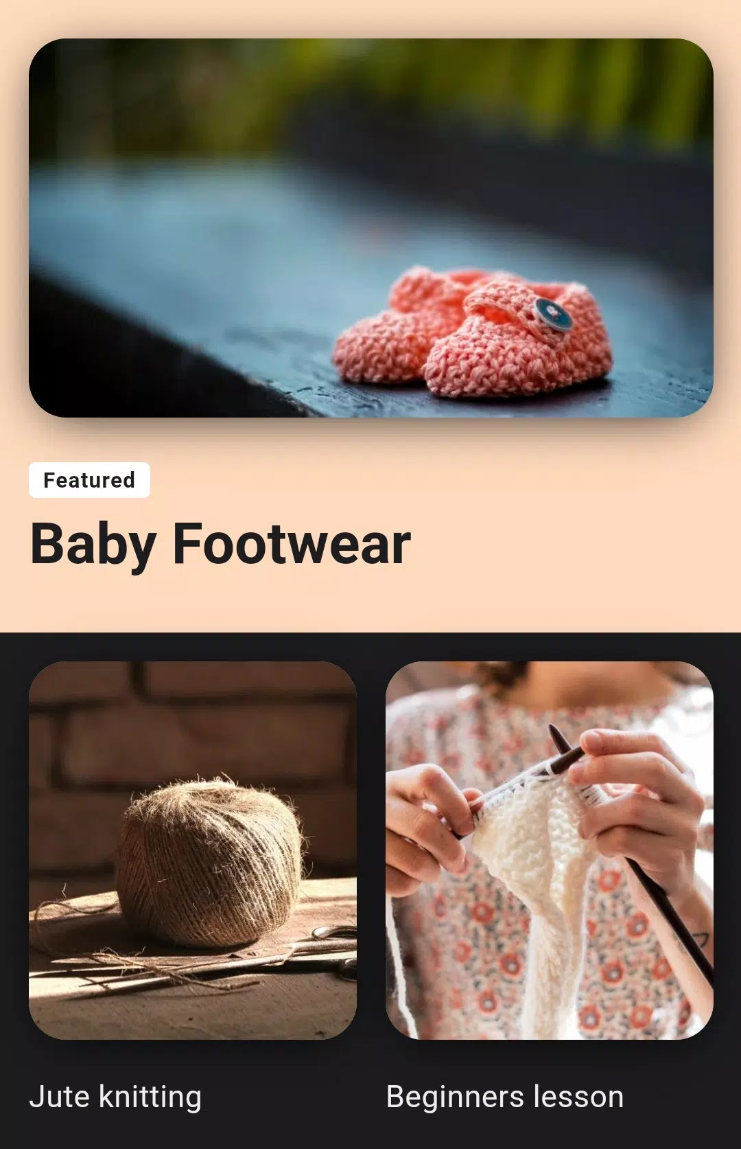 Learn Knitting and Crocheting 스크린샷 1